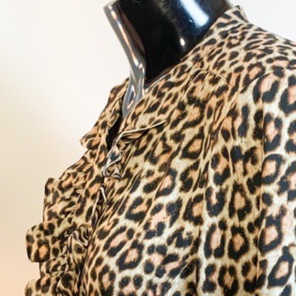 KARL LAGERFELD PARIS Leopard Print Blouse - Picture 8 of 8